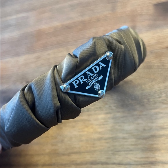 Prada hair brown Satin Headband GWP new hairband - Picture 5 of 7